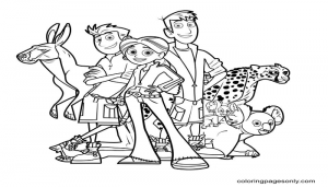 Printable Wild Kratts coloring sheets