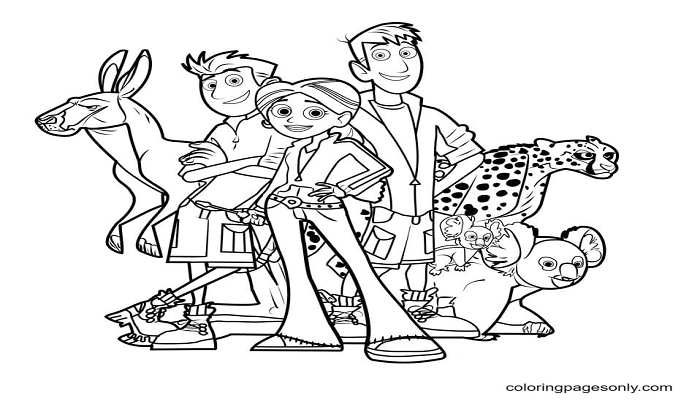 Unique Wild Kratts And Gymnastics Coloring Pages - Hayah Magazine